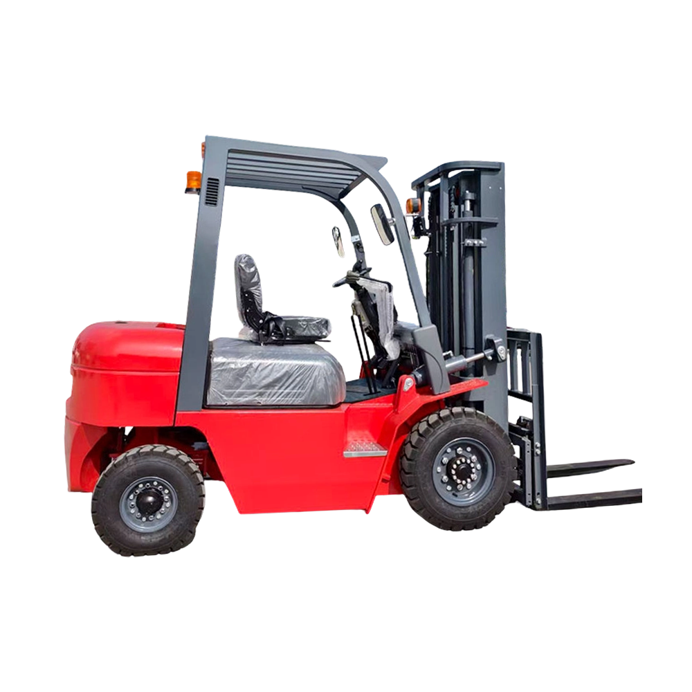 Ketinggian Standard 3m Tayar kembung 2.5 tan Forklift Diesel